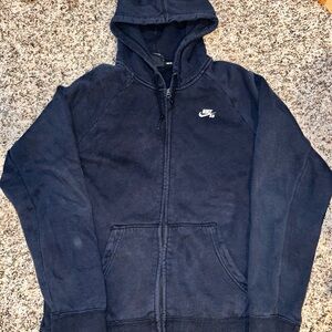 Nike Dark Blue Full-Zip Hoodie